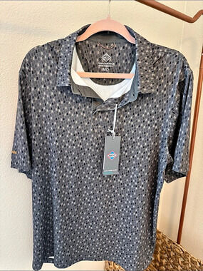SSCO Southern Sportsman Printed Polo Geometric (Alabama Print) Polo Olive Green